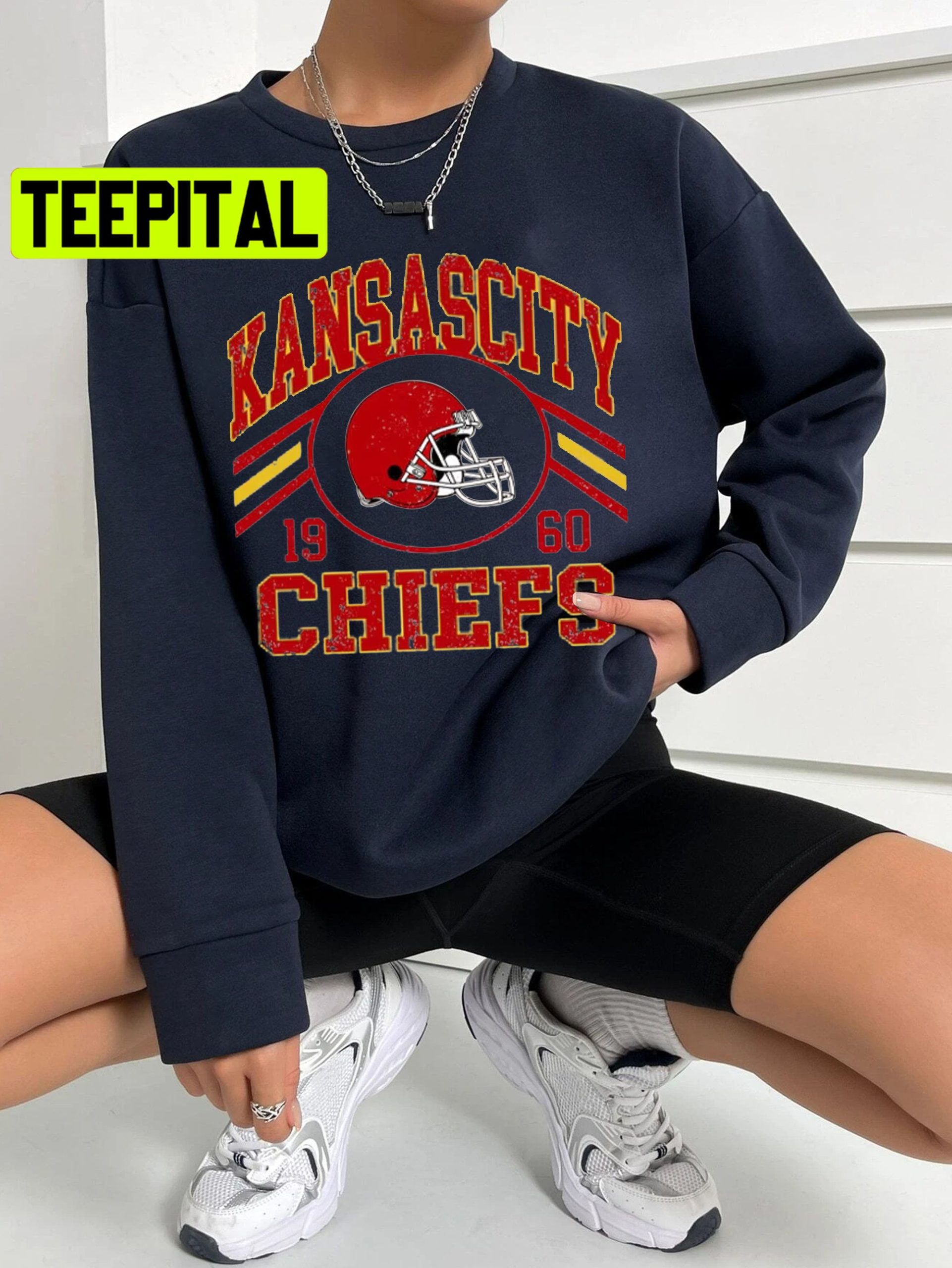 Kansas City Football Vintage Retro Unisex Sweatshirt