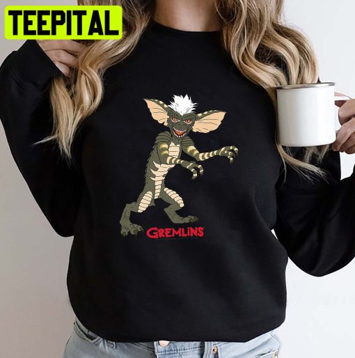 Kids Gremlins Stripe Troublemaker Portrait Trending Unisex Sweatshirt