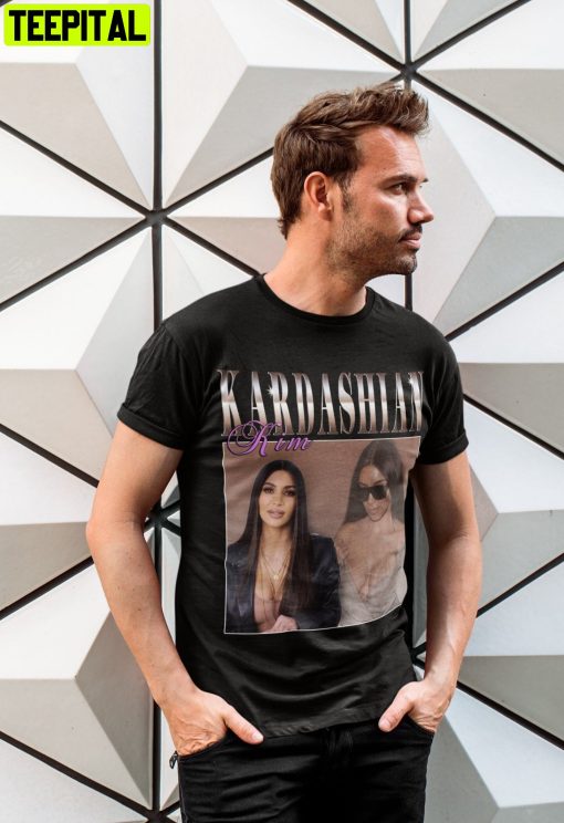 Kim Kardashian 2022 Portrait Retro Design T-Shirt