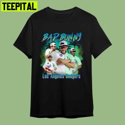 La Los Angeles Dodgers Bad Bunny Dodgers Retro Art Unisex T-Shirt