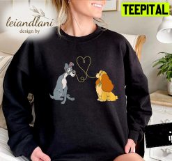 Lady And The Tramp Bella Notte Lady And The Tramp Couple Group Honeymoon Disney Sweatshirt