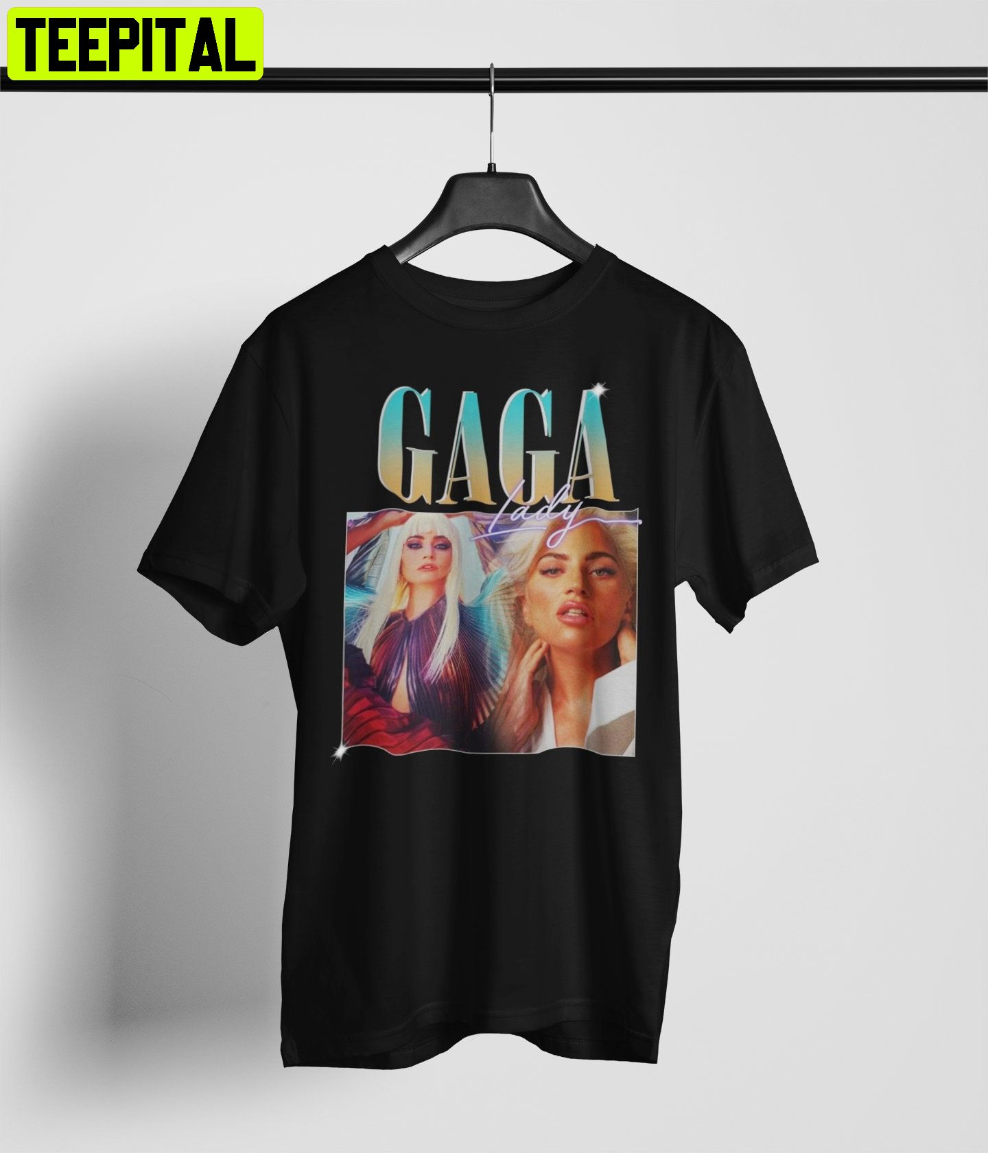 Lady Gaga Singer Pop Dance Elektronik Vintage Inspired 90s Unisex T-Shirt