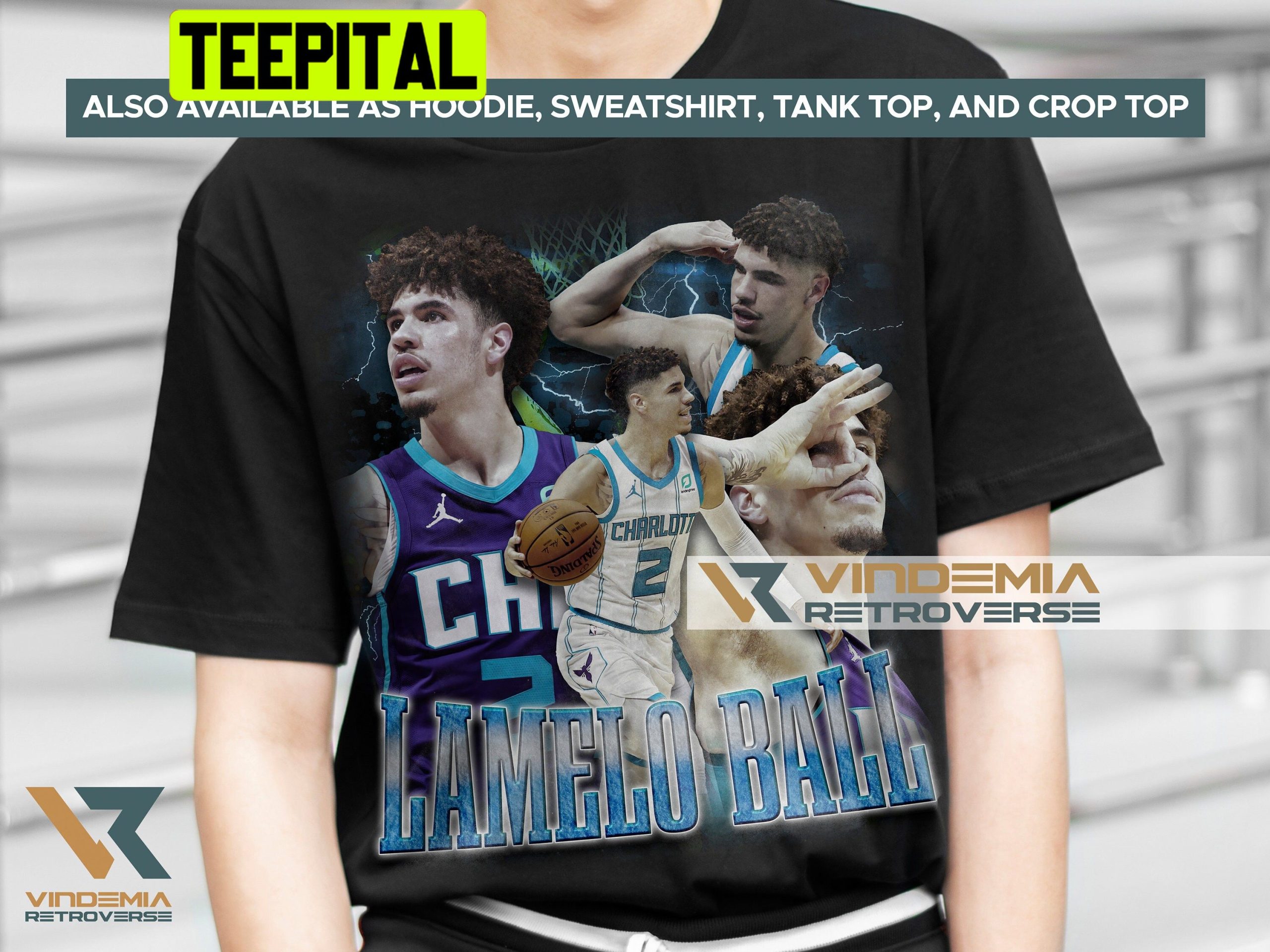 Lamelo Ball 90s Vintage Charlotte Hornets Basketball Nba Unisex T-Shirt