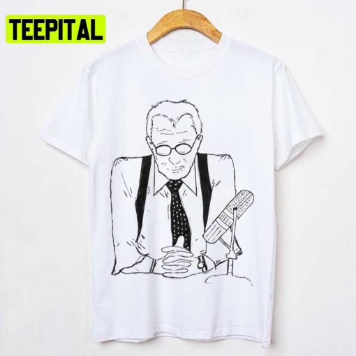 Larry King Line Drawing Tv Host Unisex T-Shirt