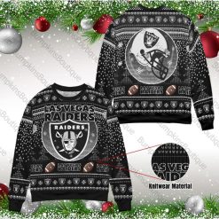 Las Vegas Raiders Unisex Ugly Christmas 3D Sweater