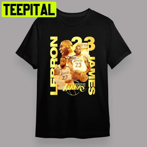 Lebron James 23 Los Angeles Lakers Mvp Signature Retro Art Unisex T-Shirt