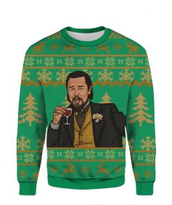 Leo Laughing Meme Ugly Christmas 2022 3D Sweater