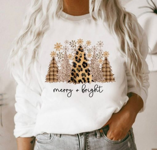 Leopard print Christmas Sweatshirt