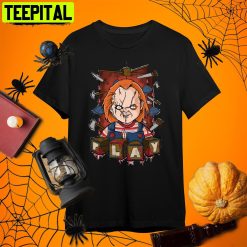 Let’s Play Child’s Play Horror Halloween Movie Retro Art Unisex T-Shirt