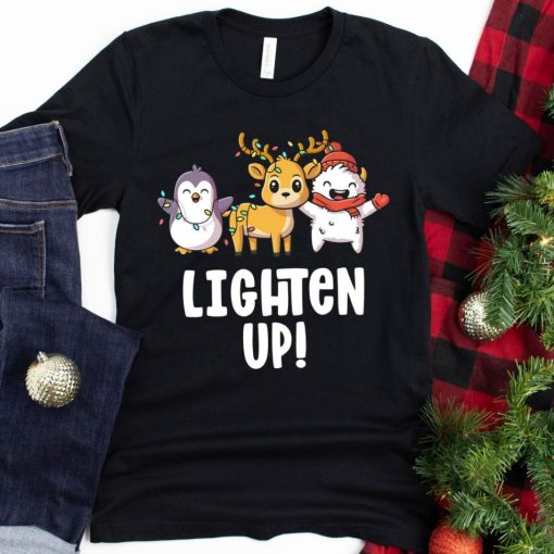 Lighten Up Cute Christmas Shirt