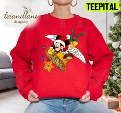 Lights Green Minnie Lights Mickey Mouse Christmas Sweatshirt