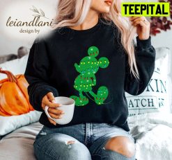 Lights Green Minnie Lights Mickey Mouse Disney Sweatshirt