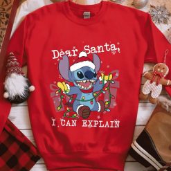 Lilo & Stitch Christmas Dear Santa I Can Explain Sweatshirt