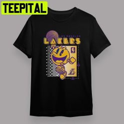 Los Angeles Lakers Junk Food Pac Man Fast Break Retro Art Unisex T-Shirt