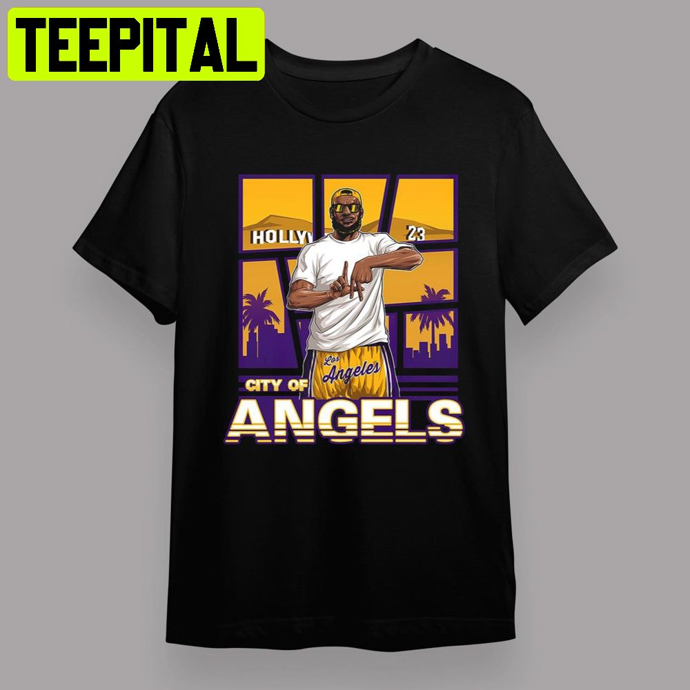 Los Angeles Lakers The Lebron James Unisex Retro Art Unisex T-Shirt –  Teepital – Everyday New Aesthetic Designs