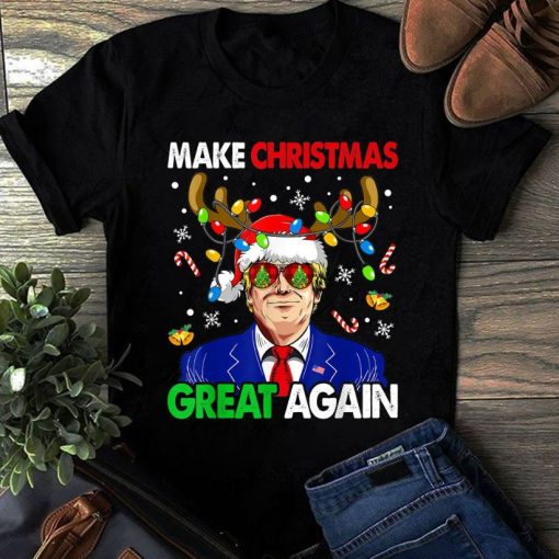 Make Christmas Great Again Funny Trump Ugly Men T-Shirt