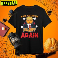 Make Halloween Scary Again Funny Trump Halloween Retro Art Unisex T-Shirt