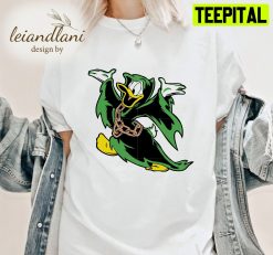 Maleficent Donald Duck Cartoon Character Halloween Unisesx T-Shirt