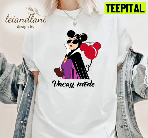 Maleficent Vacay Mode Villains Evil Queen Villains Funny Christmas Unisesx T-Shirt