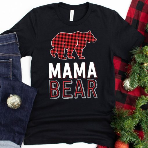 Mama Bear Christmas T-Shirt