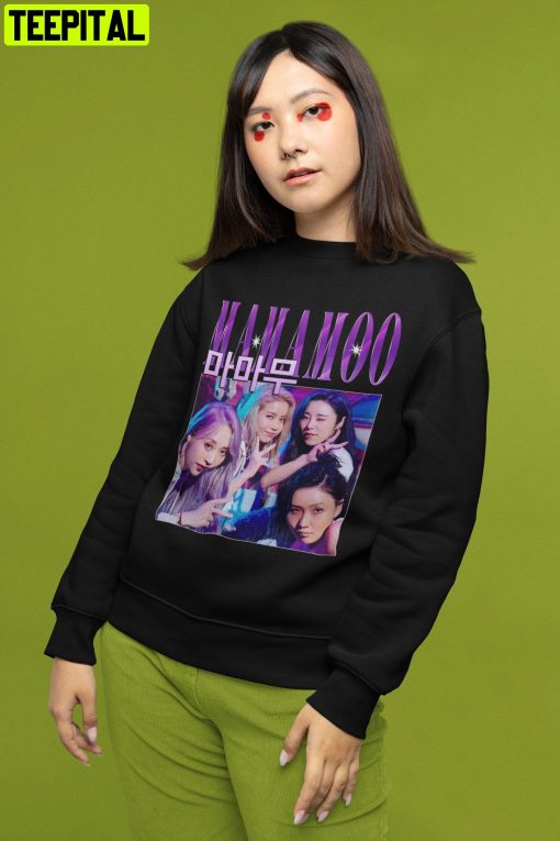 Mamamoo Korean Singer Girl Band Music Korean Retro Design Sweatshirt