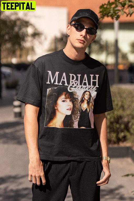 Mariah Carey 90s’ American Singer Retro Design T-Shirt