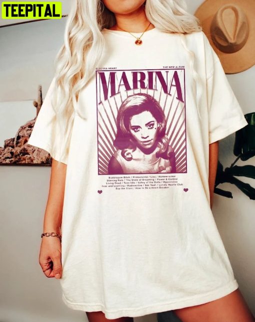 Marina Electra Heart Retro Unisesx T-Shirt