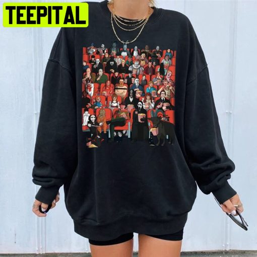 Me And My Psycho Bunch At Movie Theatre Trending Unisex Sweatshirt