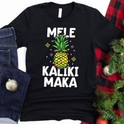 Mele Kalikimaka  Tank Top Pineapple Gift Christmas Shirt