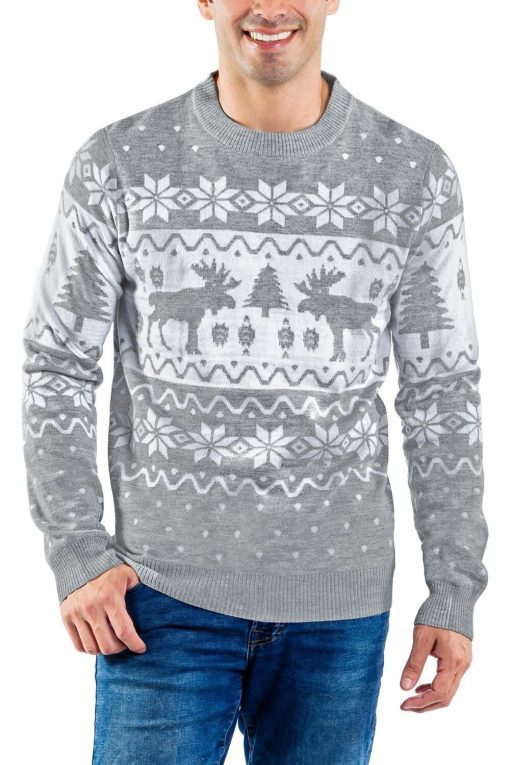 Men’s Merry Moose Unisex 3D Ugly Christmas Sweater