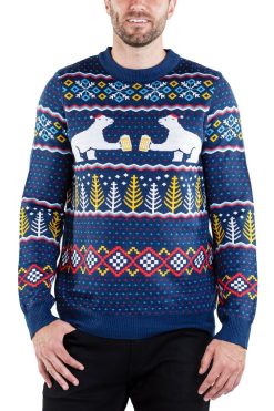 Men’s Polar Bear Party Unisex 3D Ugly Christmas Sweater