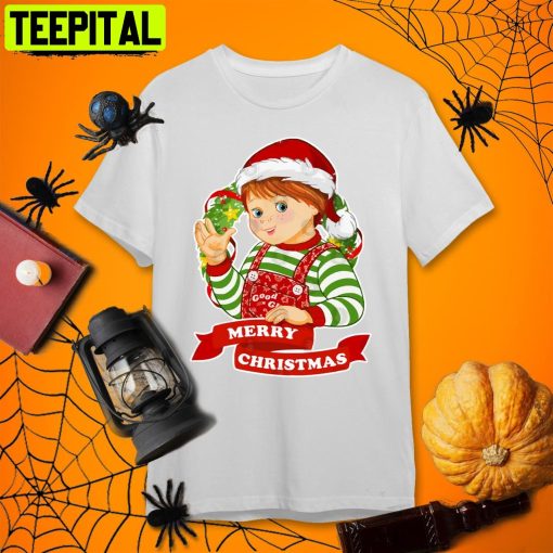 Merry Christmas Chucky Child’s Play Retro Art Unisex T-Shirt