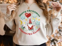 Merry Christmas Cute Holiday Women’s Gift Love Sweatshirt