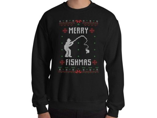 Merry Fishmas Ugly Christmas Sweater