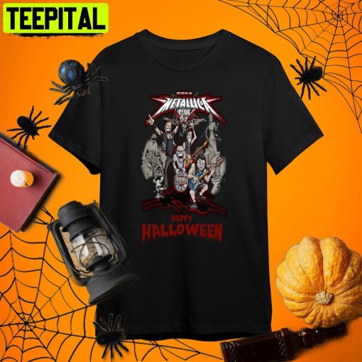 Metal Band Club Happy Halloween Retro Art Unisex T-Shirt