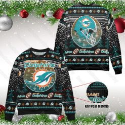 Miami Dolphins Unisex Ugly Xmas 3D Sweater