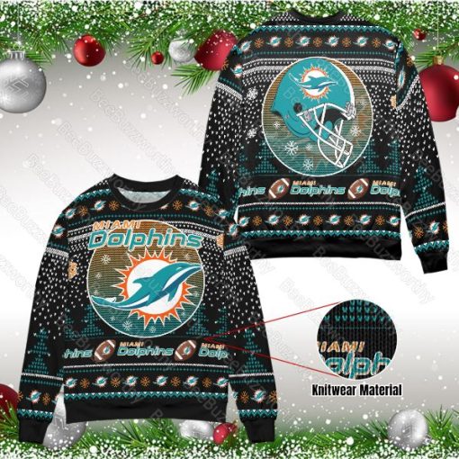 Miami Dolphins Unisex Ugly Xmas 3D Sweater