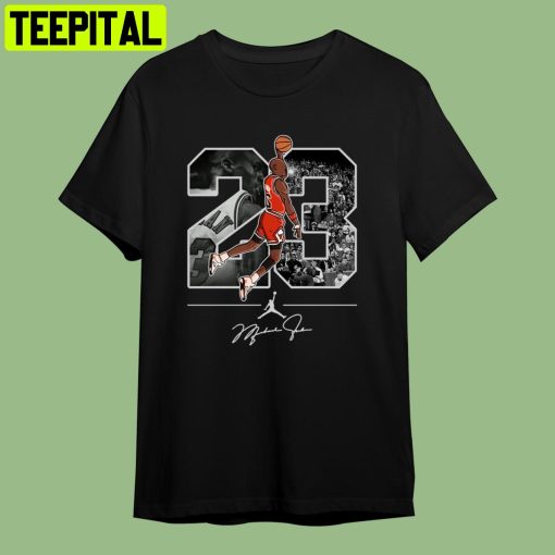 Michael Jordan Number 23 Retro Art Unisex T-Shirt