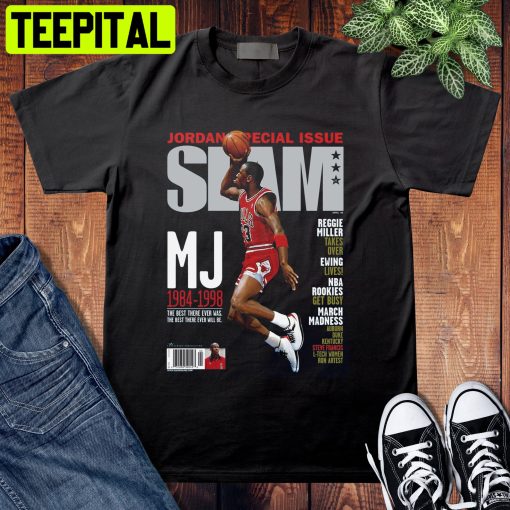 Michael Jordan Slam Cover Nba Basketball Chicago Bulls Unisex T-Shirt