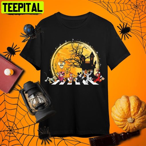 Mickey And Friends Disney Halloween Retro Art Unisex T-Shirt