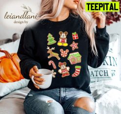 Mickey And Minnie Gingerbread Cookies Dinsey Gingerbread Disney Sweatshirt