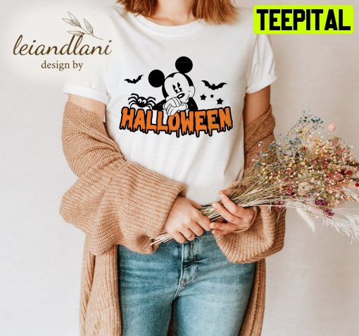 Mickey And Minnie Minnie Mickey Comfort Color Halloween Unisesx T-Shirt