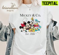 Mickey & Co Est 1928 Retro Mickey And Friends Retro Trip Disney Unisesx T-Shirt