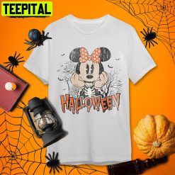 Mickey Disney Halloween Minnie Comfort Color Retro Art Unisex T-Shirt