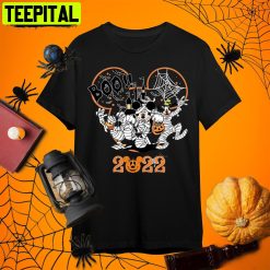 Mickey Minnie And Friends Happy Disney Halloween Retro Art Unisex T-Shirt