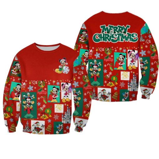 Mickey Mouse Pattern Xmas Red 2022 Christmas 3D Sweater