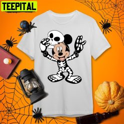 Mickey Mouse With Halloween Mask Mickey Halloween T Retro Art Unisex T-Shirt