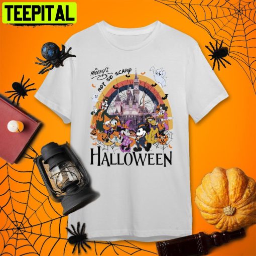 Mickey Not So Scary Halloween Party 2022 Disney Halloween Retro Art Unisex T-Shirt