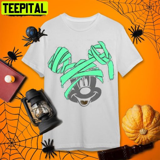 Mickey Skeleton Disney Halloween Retro Art Unisex T-Shirt