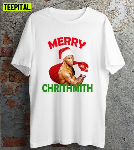 Mike Tyson Christmas Chritmith Xmax Slogan Retro Design T-Shirt